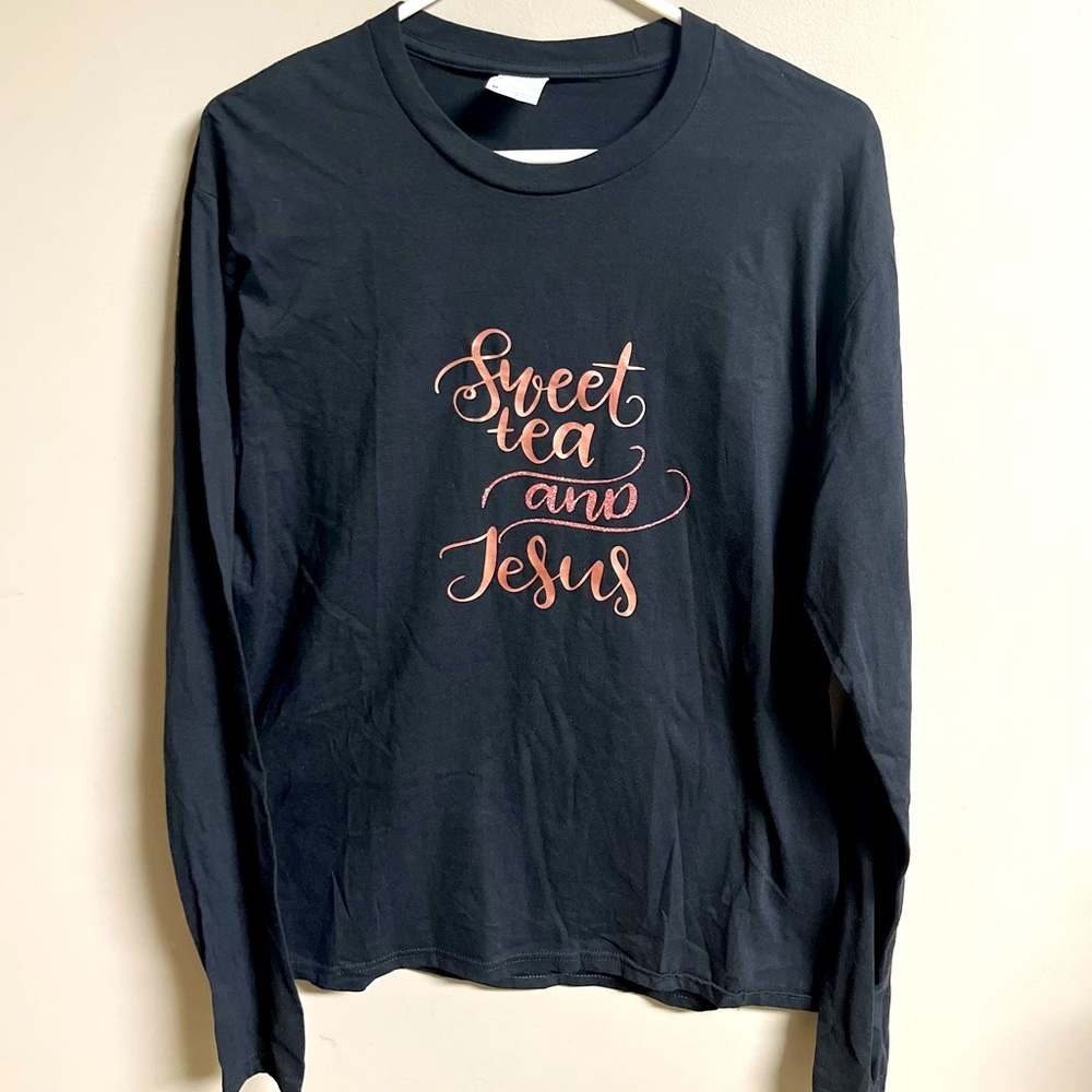 Size medium shirt purchased and vinyl added. Never worn